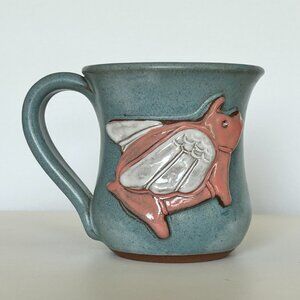 Mudworks Handmade Flying Pig Mug